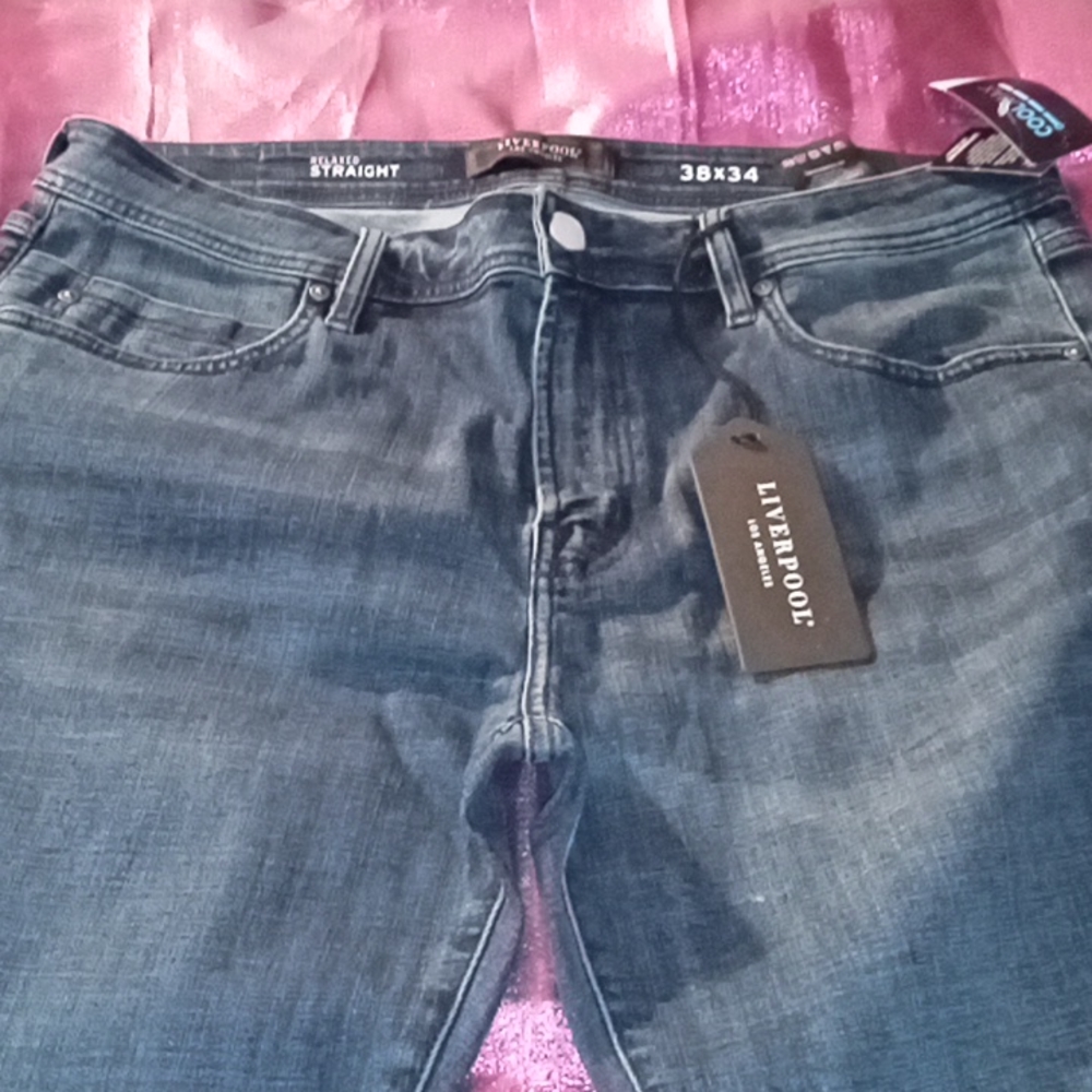 Liverpool 38x34 Relaxed Straight Indigo Wash